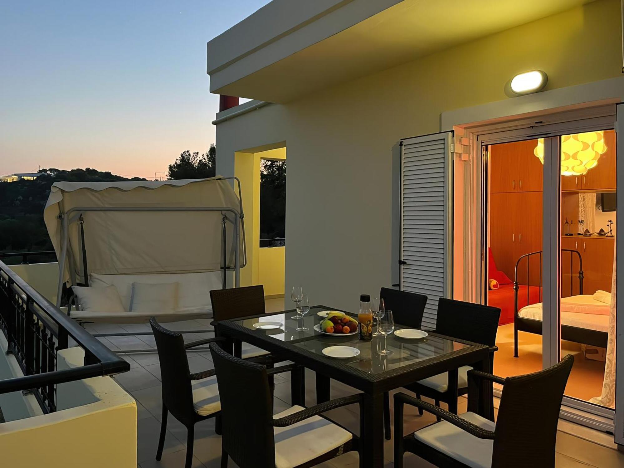 Souda Bay View With Private Pool Near Chania City المظهر الخارجي الصورة